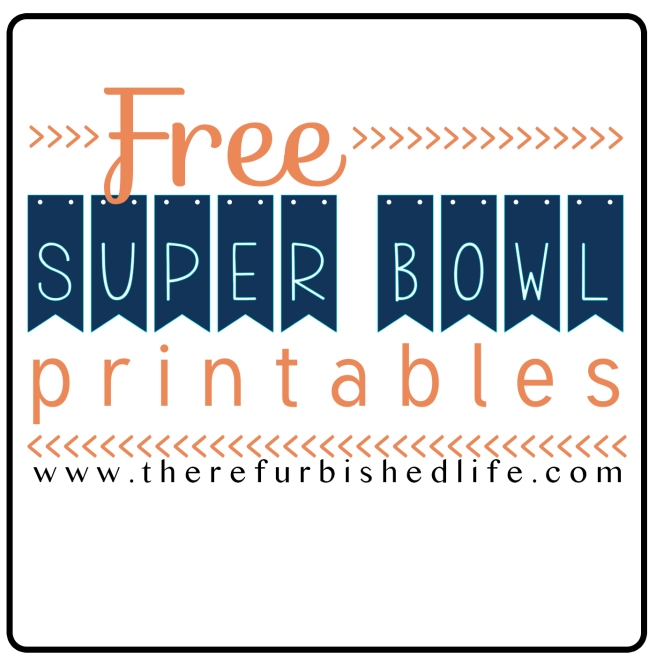 Super Bowl Printables
